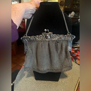 Victorian German Silver Chainmail Purse